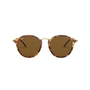 RB2447 1160 49 Ray-Ban Round Sunglasses – Vintage-Inspired Tortoise Frame with Green Lenses for Timeless Style