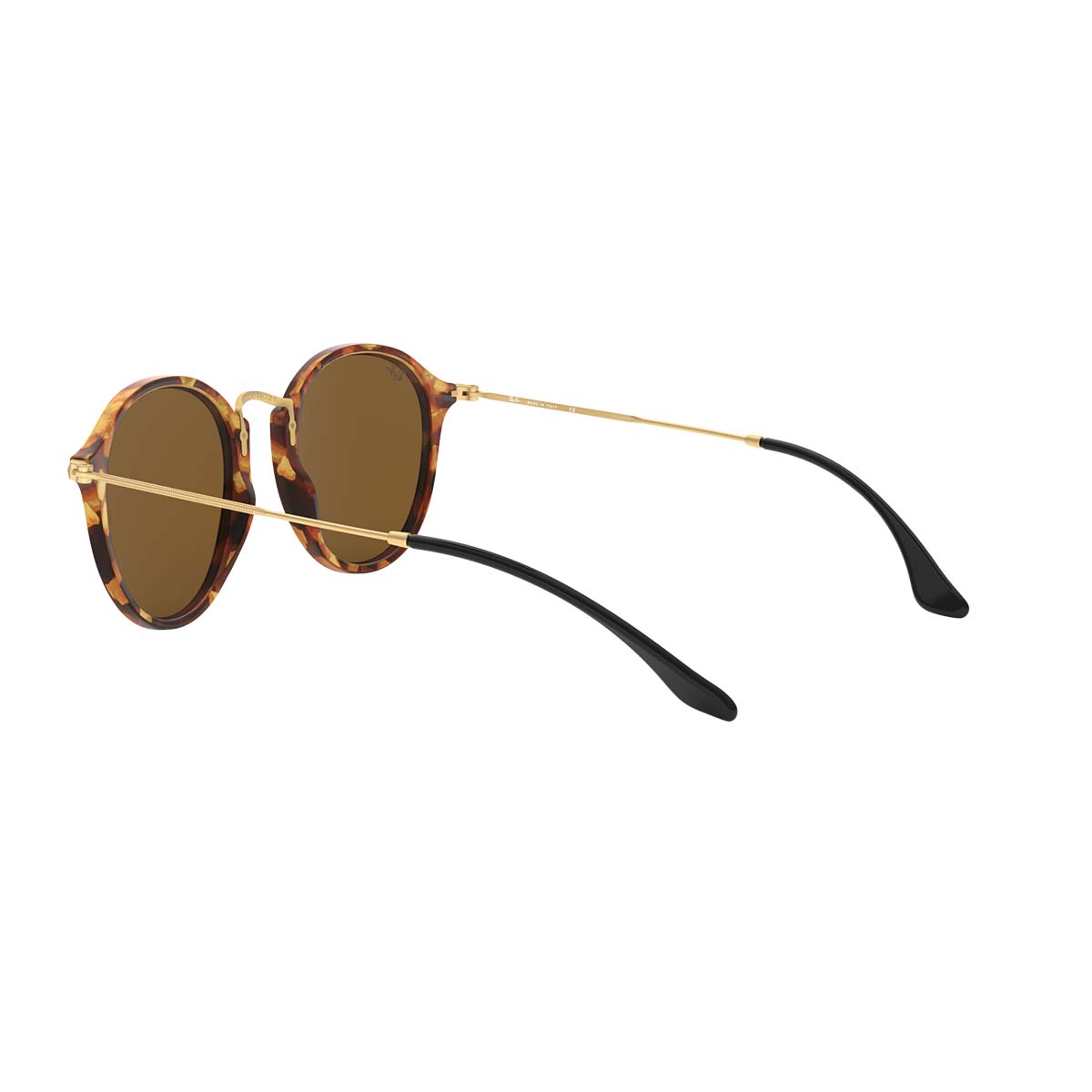 RB2447 1160 49 Ray-Ban Round Sunglasses – Vintage-Inspired Tortoise Frame with Green Lenses for Timeless Style