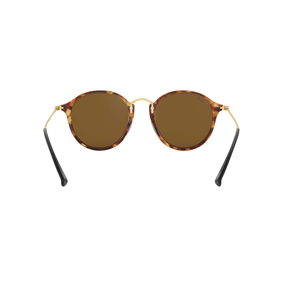 RB2447 1160 49 Ray-Ban Round Sunglasses – Vintage-Inspired Tortoise Frame with Green Lenses for Timeless Style